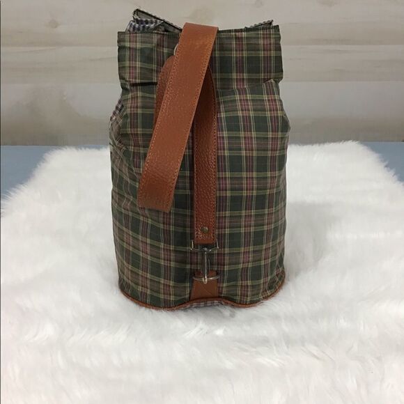 FOSSIL Checkered Print Shoulder/Duffle Bag - Picture 6 of 16